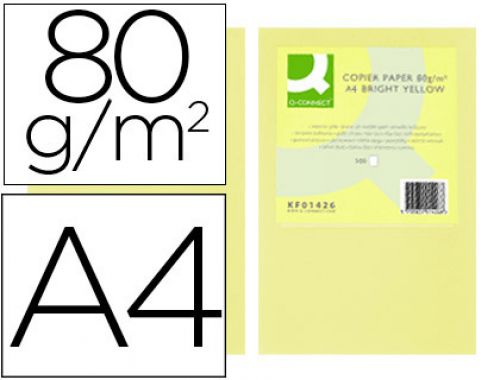 Papel de cor q-connect din a4 80 gr champanhe embalagem de 500 folhas , Q-connect , 72052 , 5705831010925